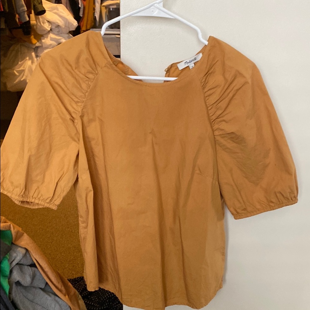 Universal Thread Brown Ruched Blouse - image 1